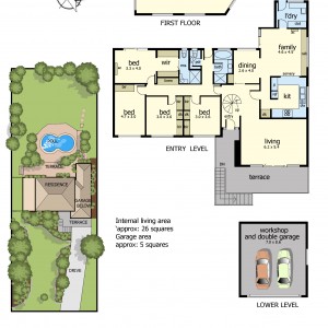 Floor Plan 18 Glen Shian Lane mt eliza