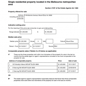 property statement