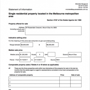 property statement