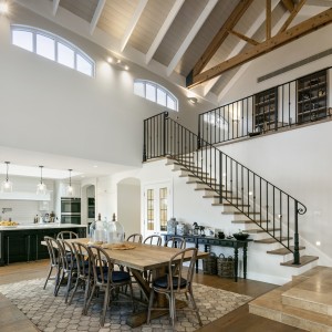 kitchen and dining room