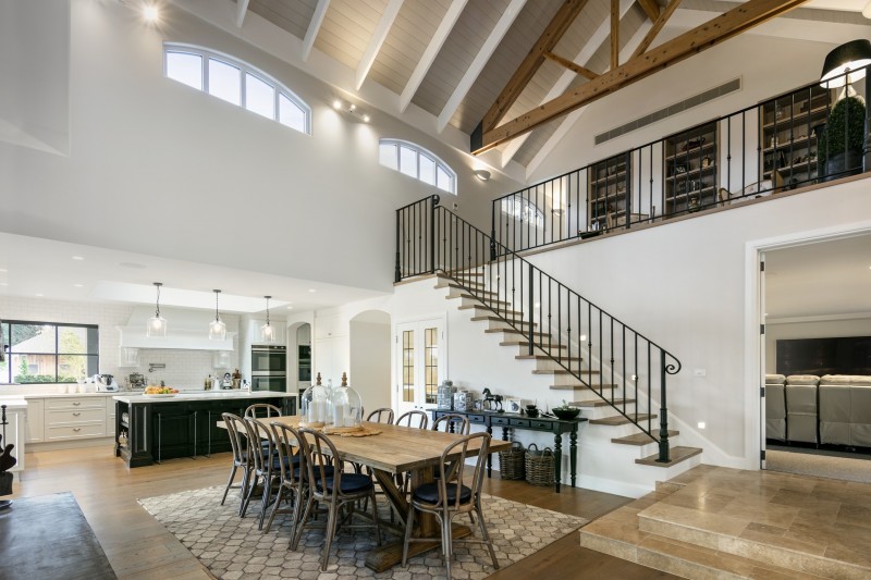 kitchen and dining room