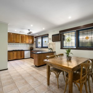 kitchen with dining table