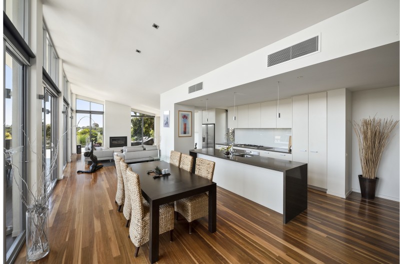 kitchen and dining table