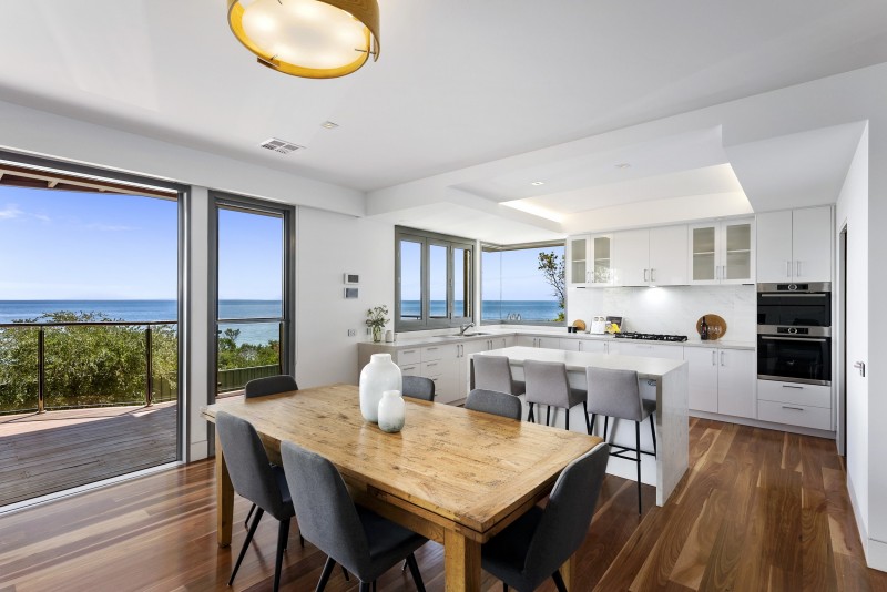 kitchen and dining room