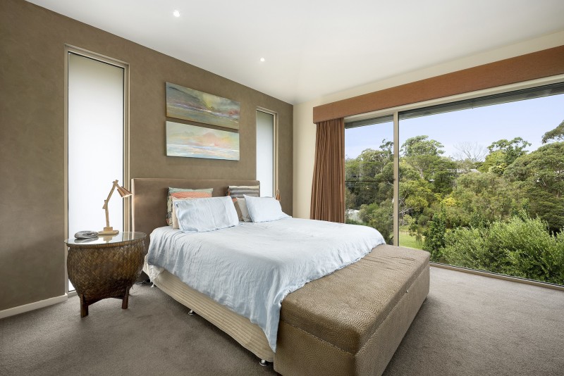 bedroom overlooking garden