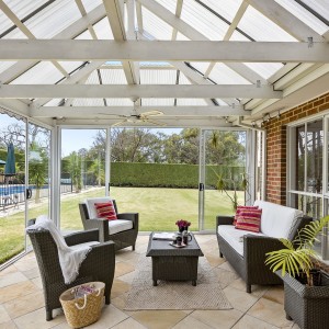 lounge in sunroom