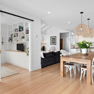 open plan dining room