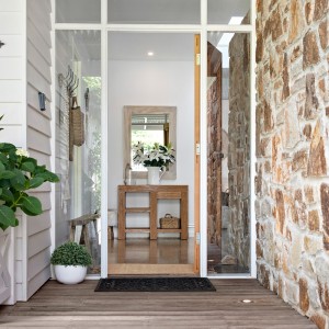 entryway with feature windows