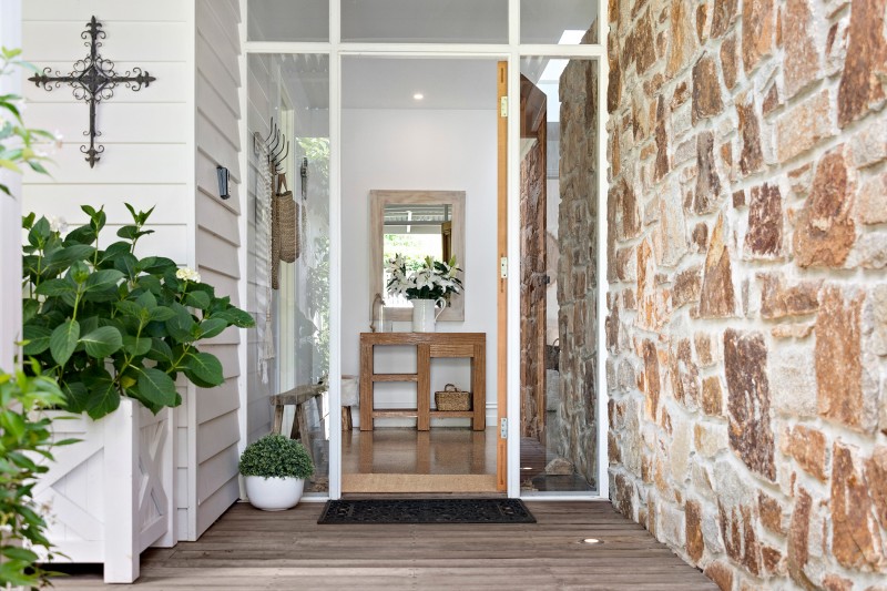 entryway with feature windows
