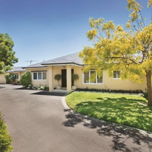 driveway and front door