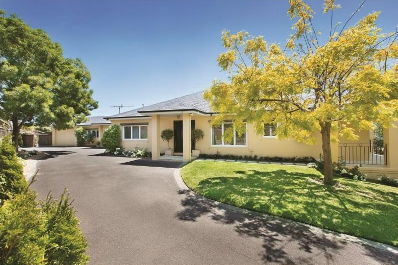 driveway and front door