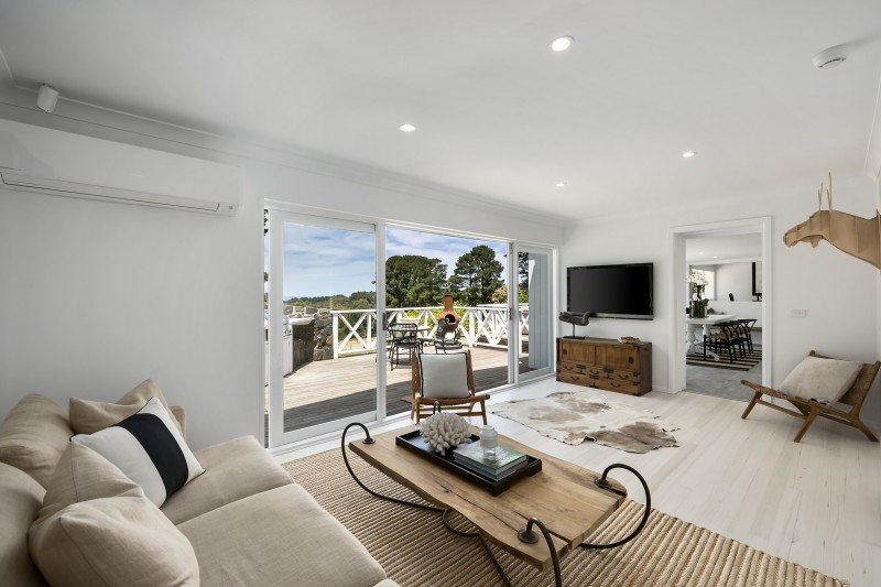 lounge area and balcony