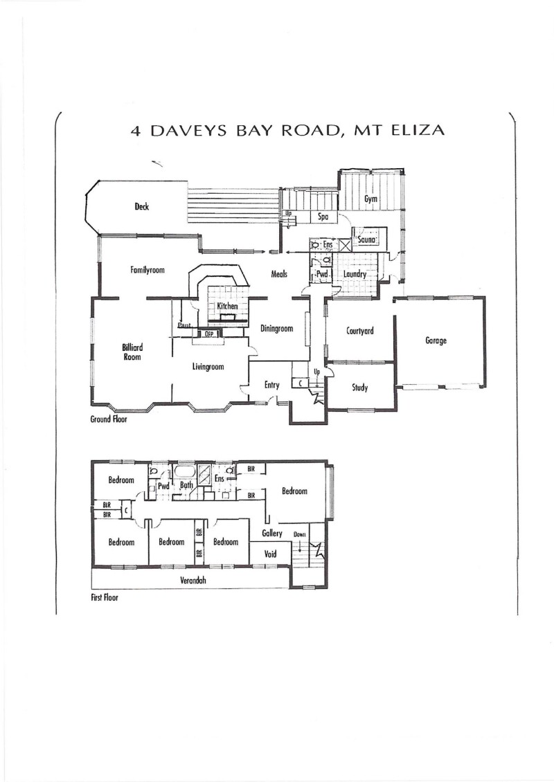 FLOORPLAN - 4 DAVEYS